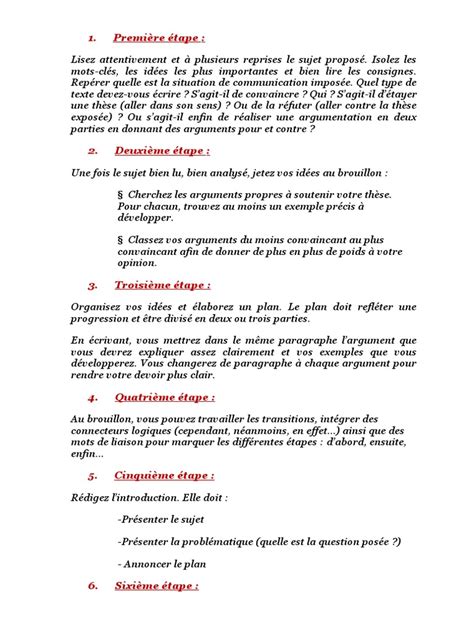 Texte Argumentatif Pdf