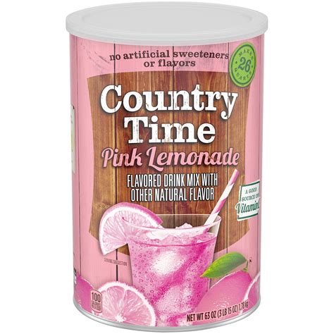 Country Time Pink Lemonade Naturally Flavored Powdered Drink Mix 1