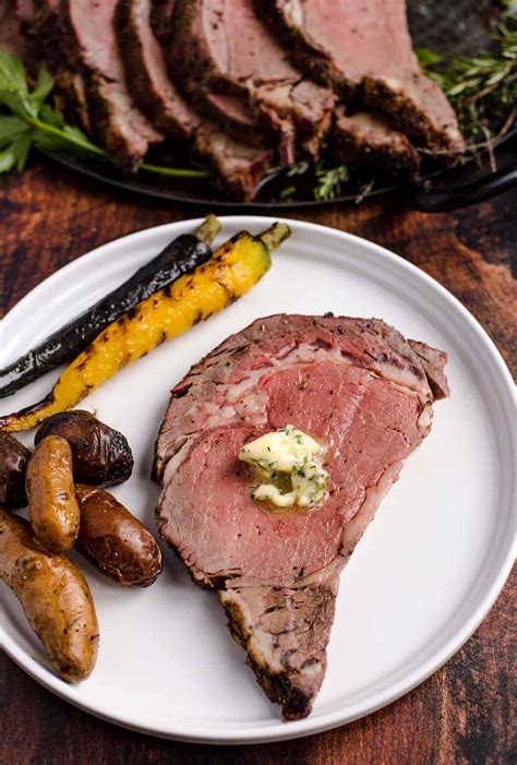 Grilled Prime Rib With Herb Compound Butter Vindulge