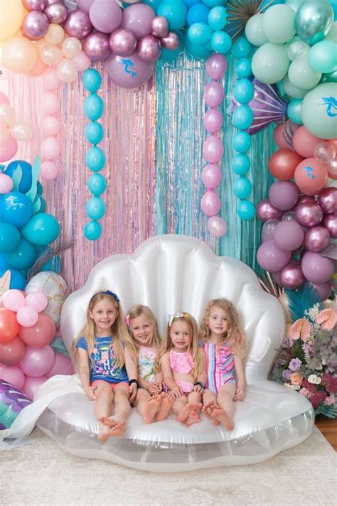 Ariel Party Mermaid Theme Birthday Party 5th Birthday Party Ideas Little Mermaid Birthday