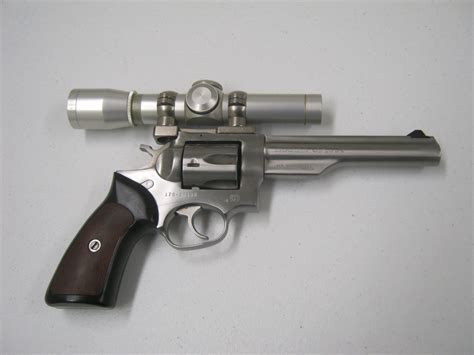 Sold Price Ruger Gp100 Stainless 357 Magnum Revolver Wleupod Scope