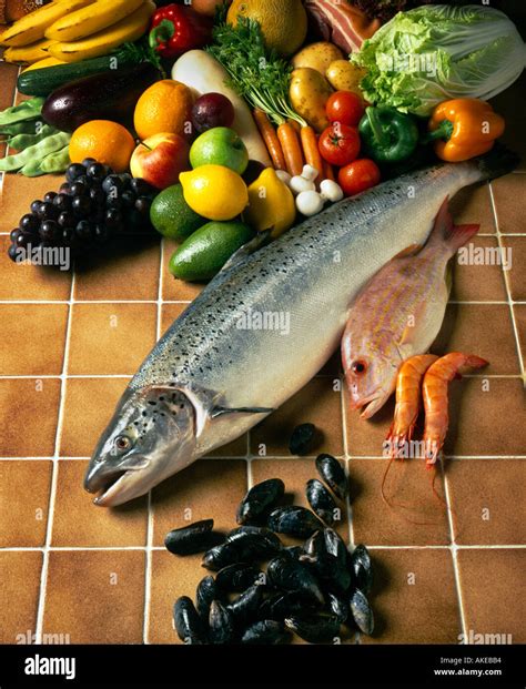 Healthy And Wholesome Foods Stock Photo Alamy