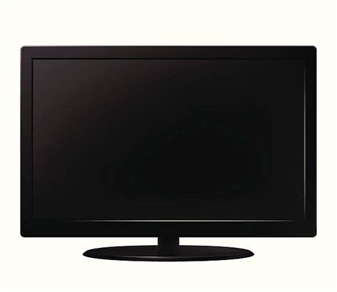 Royalty Free Flat Screen Tv On White Clip Art Vector