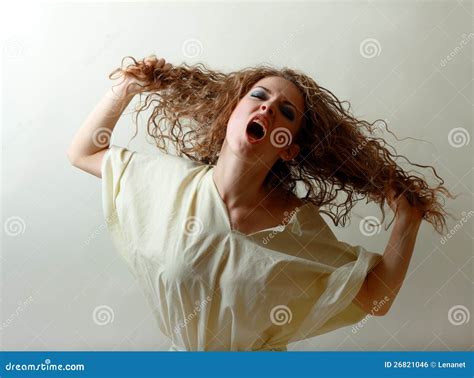 Insane Woman Screaming Royalty Free Stock Image Image 26821046