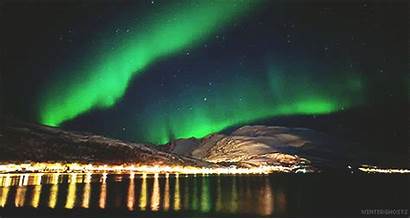 Gifs Landscape Aurora Northern Norway Lights Animated