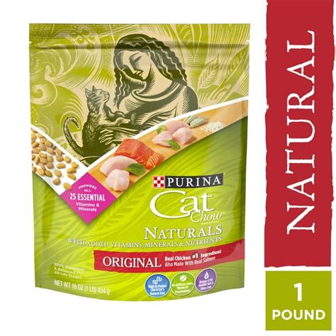 Purina Cat Chow Natural Dry Cat Food Naturals Original 16 Oz Pouch