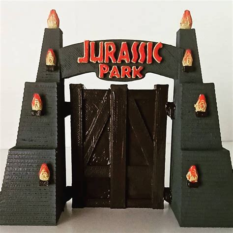 Puerta Parque Jurásico Jurassic Park Coleccionismohecho A Etsy México