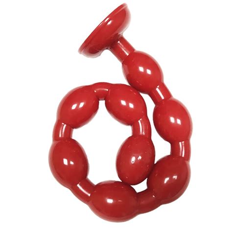 50cm Long Anal Bead Plug With Suction Cup Prostate Massager Anus