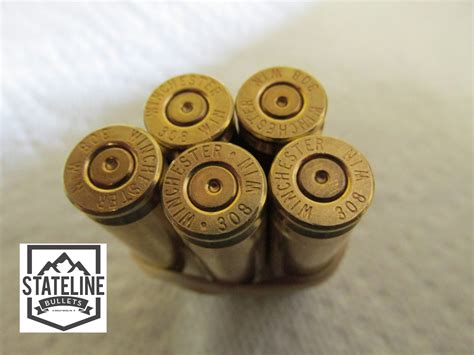 308 Once Fired Brass Winchester Headstamps Stateline Bullets