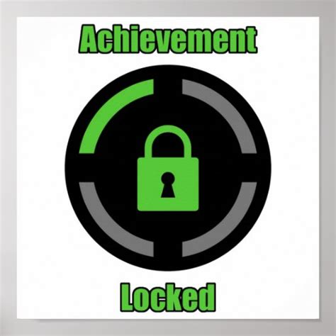 Achievement Locked Poster Zazzle