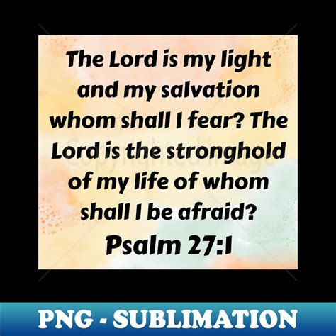 Bible Verse Psalm 271 Retro Png Sublimation Digital Downlo Inspire