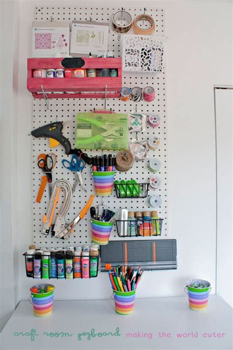 I think i bought it at ikea, but i'm not sure they sell it any longer. Craft Room Pegboard Organization