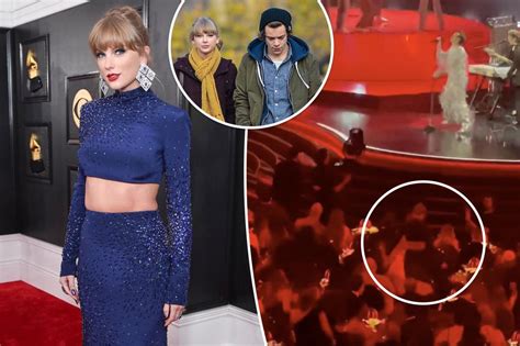 taylor swift dances during ex harry styles grammys 2023 performance