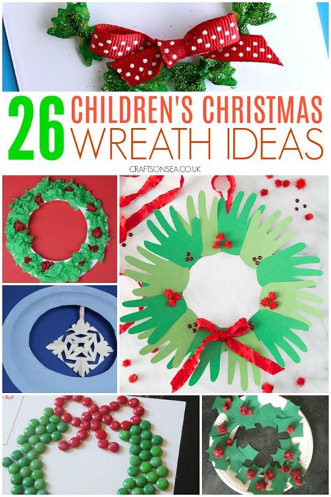 26 Easy Childrens Christmas Wreath Ideas Christmas Crafts For