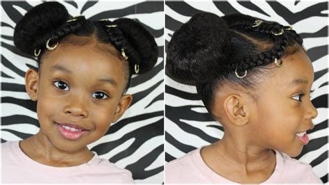 Pigtails Buns And Cornrows Kids Natural Hairstyle Girl Hairstyles