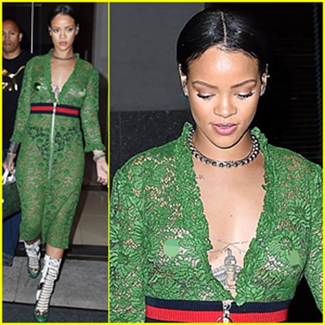 Rihanna Braless See Through At Balmain Fashion Show Afterparty Telegraph