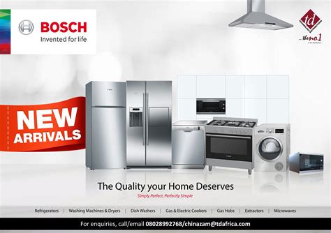 Bosch Unveils Wide Array Of Home Appliances For Nigerian Market