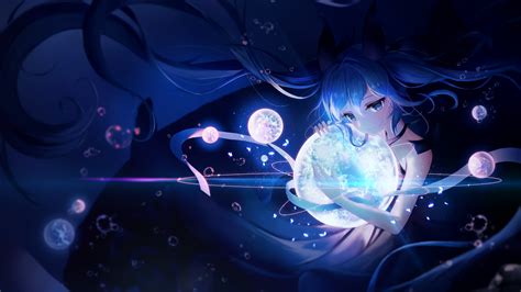 Hatsune Miku Wallpaper 4k 5k Anime Girl Dream Cosmos