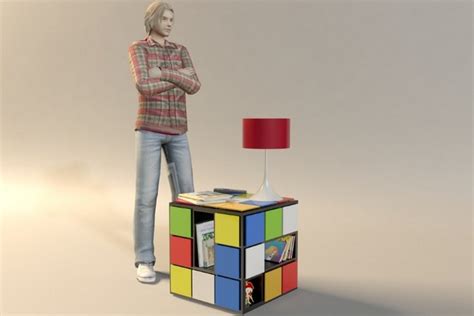 Pieces furniture can easily build yourself. Giant Rubik's Cube Coffee Table - BonjourLife