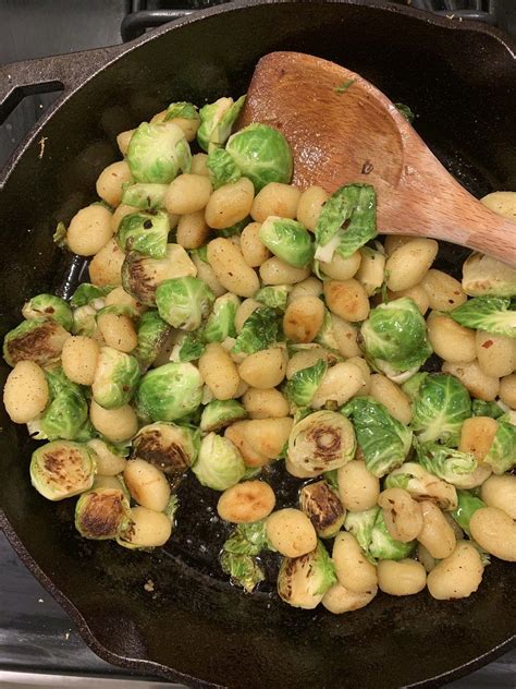 Ok I Did The Pan Fried Gnocchi With Brussels Sprouts And Brown Butter