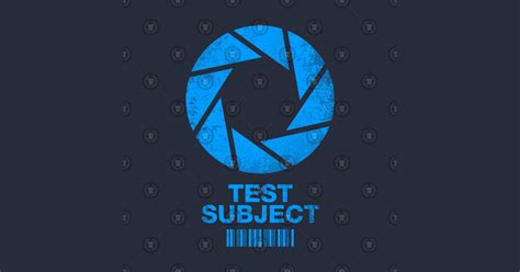 Aperture Science Test Subject Blue Portal 2 Posters And Art Prints
