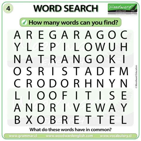 Parts Of A House Word Search In English Woodward English