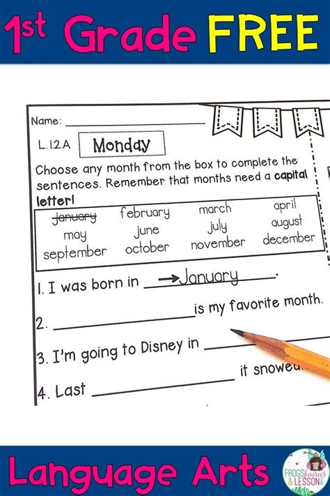 First Grade Language Arts Homework - Free Sample | Fluency lessons