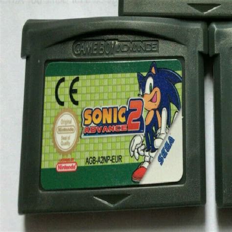 Sonic Advance 2 Video Game Cartridge Nintendo Gameboy Advance Sp 32 Bit
