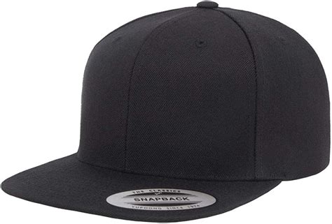 Flexfit Blank Snapback Cap Black Amazonca Clothing And Accessories