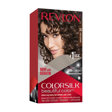 Revlon Colorsilk Beautiful Color Permanent Hair Dye With Keratin Gray Coverage Ammonia