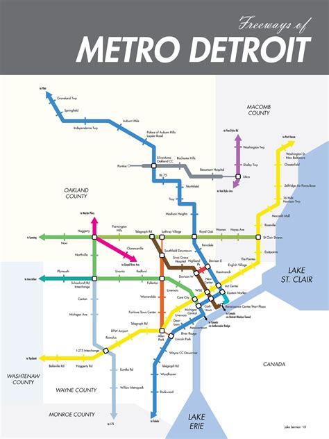 Detailed Metro Detroit Map