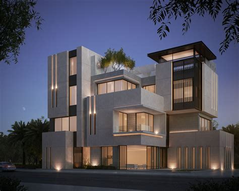 Private Villa 500 M Kuwait Sarah Sadeq Architects 고급 주택 건축가 모던 주택