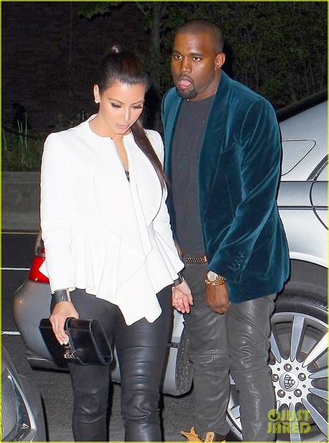 Kim Kardashian Kanye West Dinner Date Night Photo 2654546 Kanye