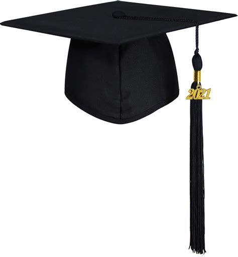 Graduationmall Unisex Matte Graduation Hat Graduation Cap For Adult