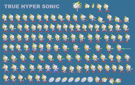 True Hyper Sonic Sprite By Leo87sonic On Deviantart