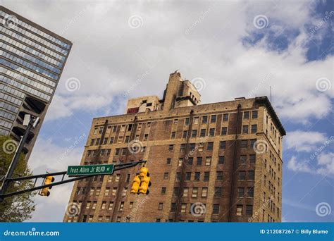 Abandoned City Old Brick Uilding Highrise Downtown Atlanta Georgia