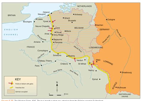 Map Of Ww1 Western Front World Map