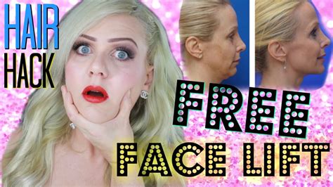Free Face Lift Easy Hair Hack Youtube