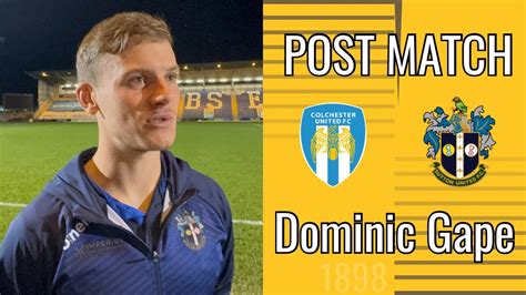 Post Match Dominic Gape Colchester United 1 1 Sutton United 111123