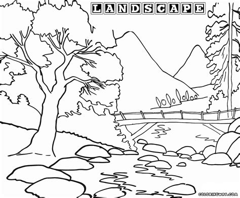 Landscape coloring pages | Coloring pages to download and print