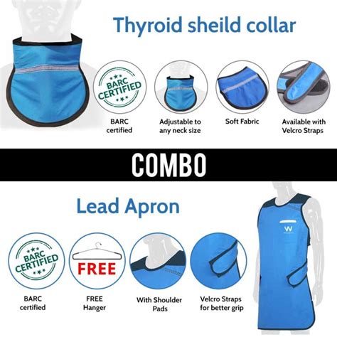 Dental Lead Apron And Thyroid Shield Collar Dental X Ray Protection