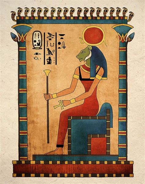 Ancient Egyptian Art Print Goddess Sekhmet Wall Decor Etsy Canada