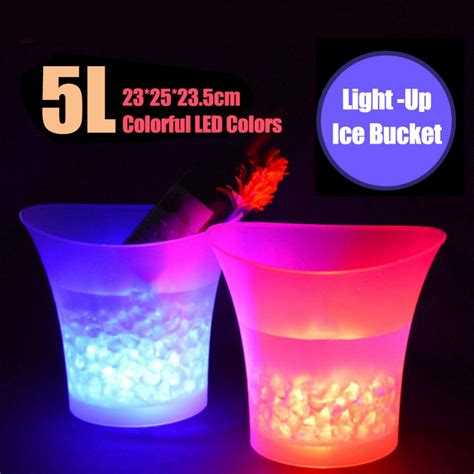 Walmart.com has been visited by 1m+ users in the past month 7 Color LED Light Ice Bucket Party Bar Pub Wine Drinks ...