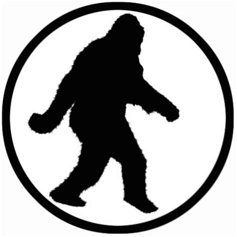 Sasquatch Squatchin Silhouette Cutout Zazzle Bigfoot Birthday