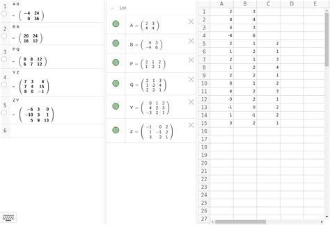 contoh soal matrix 2x2 matrix 2x3 dan matrix 3x3 geogebra