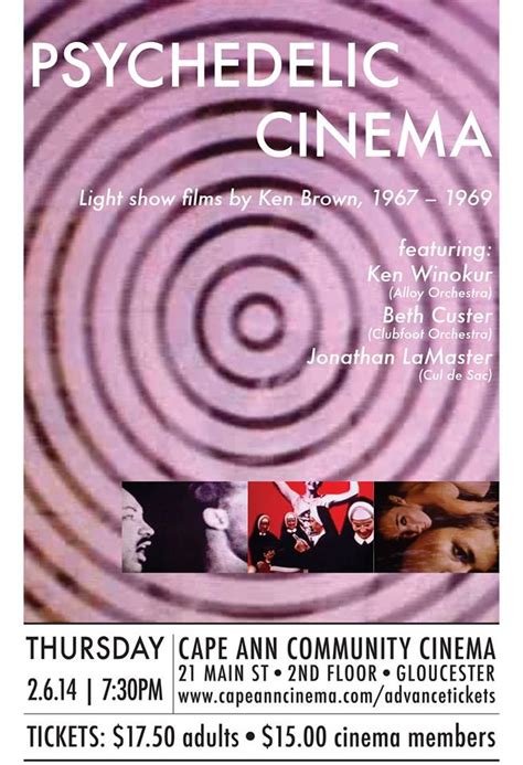 The Cape Ann Community Cinemamovie And Music Event Psychedelic Cinema