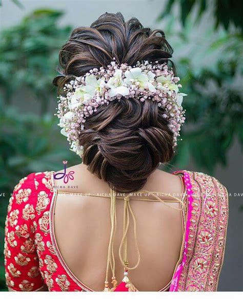 15 Indian Bridal Hairstyles With Flowers Candy Crow