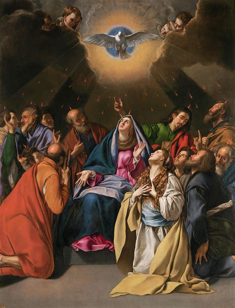 Pentecost Painting By Juan Bautista Mayno