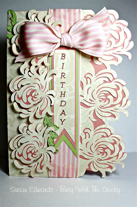 If you pick up one of anna's kits from hsn there are a lot of goodies inside. Anna Griffin Birthday Card ~ Busy with the Cricky