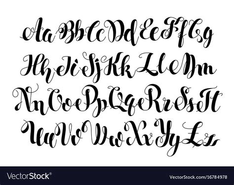 Handwritten Calligraphy Symbols Royalty Free Vector Image